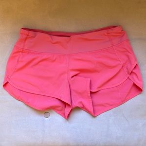 Lululemon Speed Short - Pink - Size 6